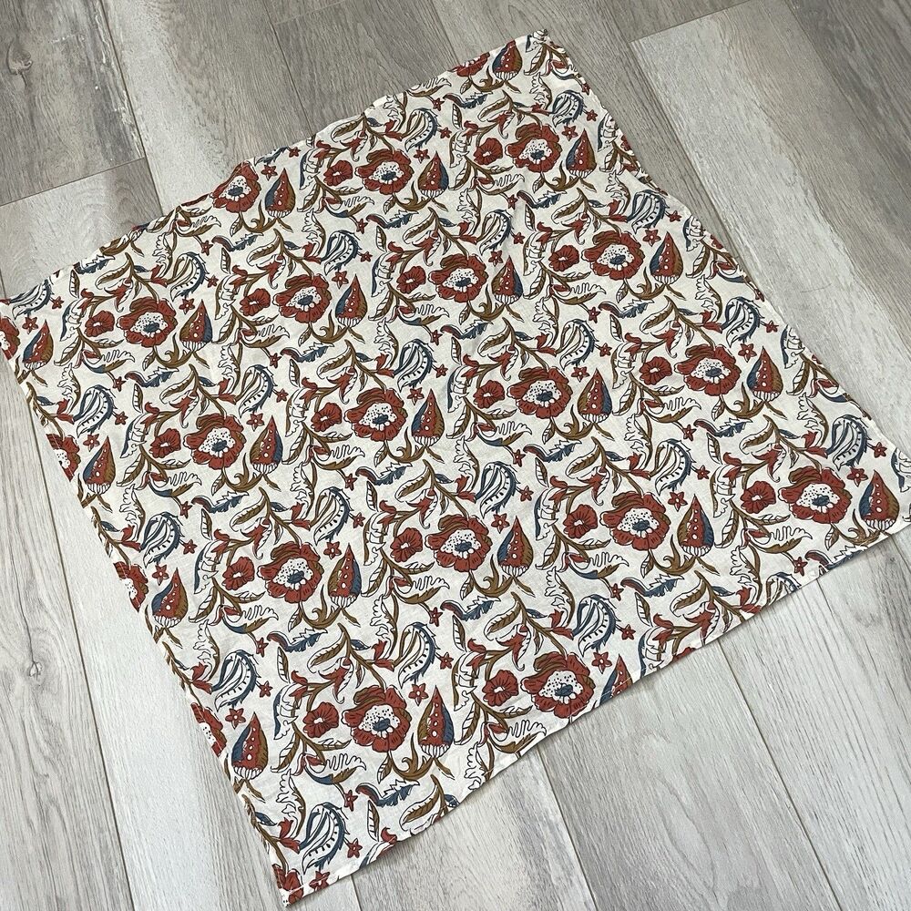 Sezane Bandana Headscarf cotton floral womens Cream (one size) parisian romantic